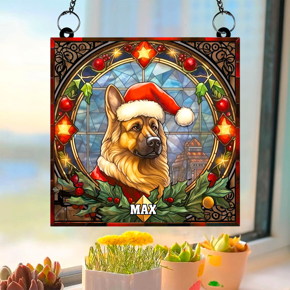 German Shepherd Dog Christmas Acrylic Suncatcher Ornament 01HUTN100924 Gifts For Dog Mom Or Dog Dad - Image 3