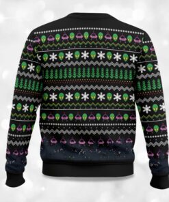 Alternative view of Get In Loser Alien Kidnaps Santa Claus Ugly Christmas Sweater