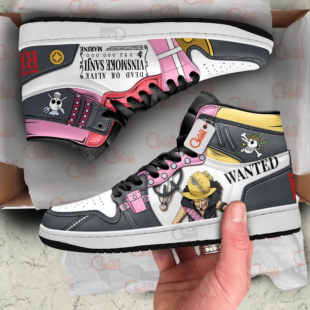 Usopp and Sanji Red J1s Sneakers 08 - Image 2