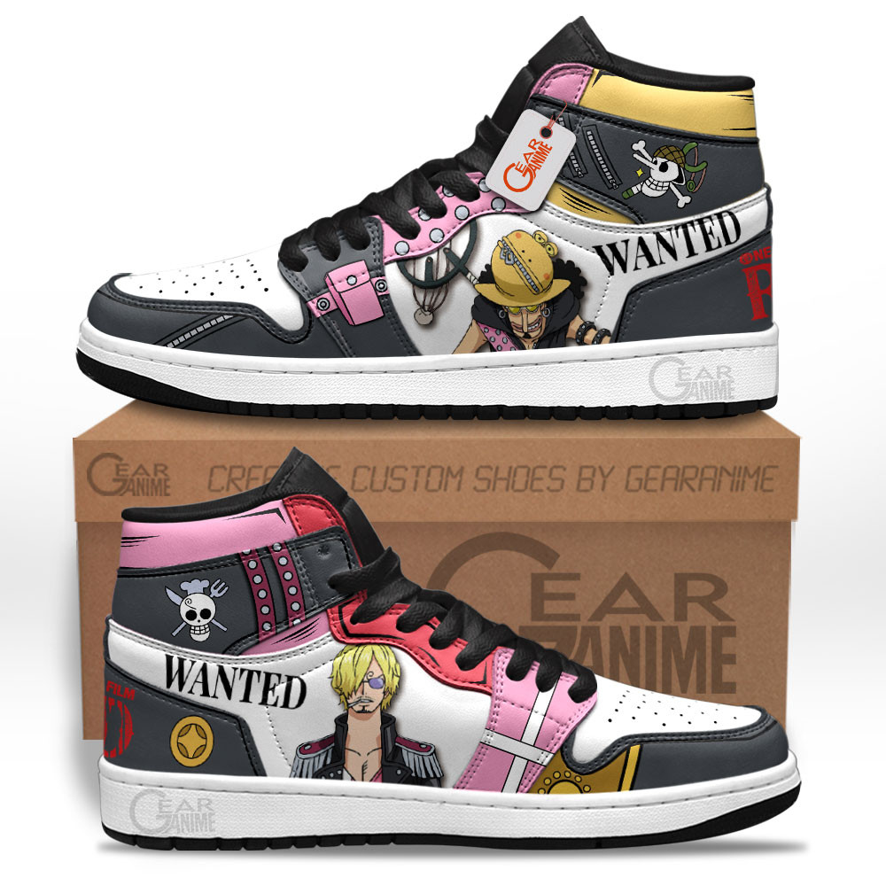 Usopp and Sanji Red J1s Sneakers 08