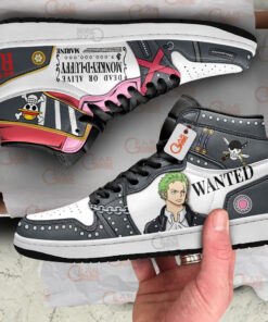 Alternative view of Luffy and Zoro Red J1s Sneakers