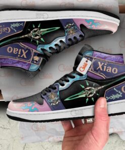 Alternative view of Genshin Impact Shoes Xiao J1s Sneakers Primordial Jade Winged-Spear