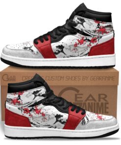 Sakura Mixed Kanagawa Great Wave J1s Sneakers Anime Custom