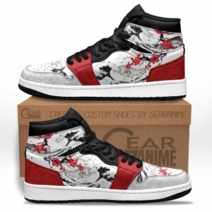 Sakura Mixed Kanagawa Great Wave J1s Sneakers Anime Custom