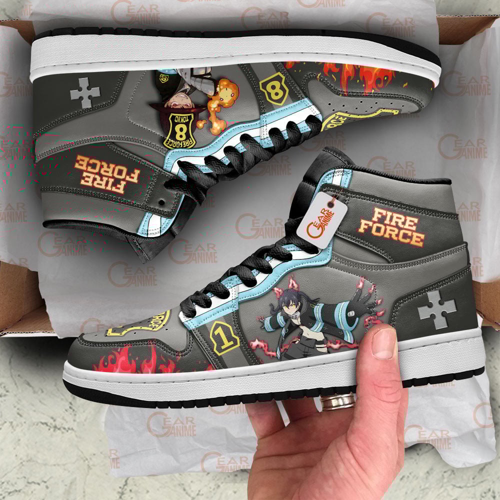 Shinra and Tamaki J1s Sneakers Character Style - Image 2