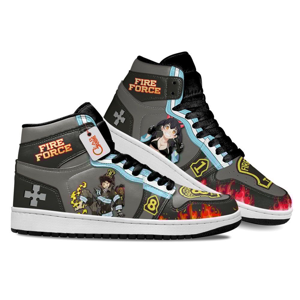 Shinra and Tamaki J1s Sneakers Character Style - Image 3