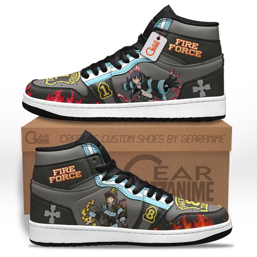 Shinra and Tamaki J1s Sneakers Character Style