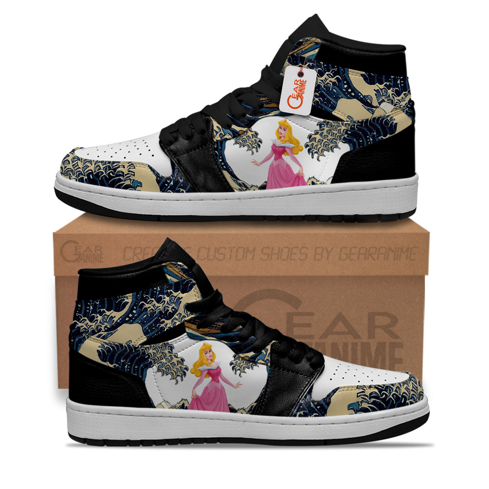 Aurora Kanagawa Great Wave J1s Sneakers
