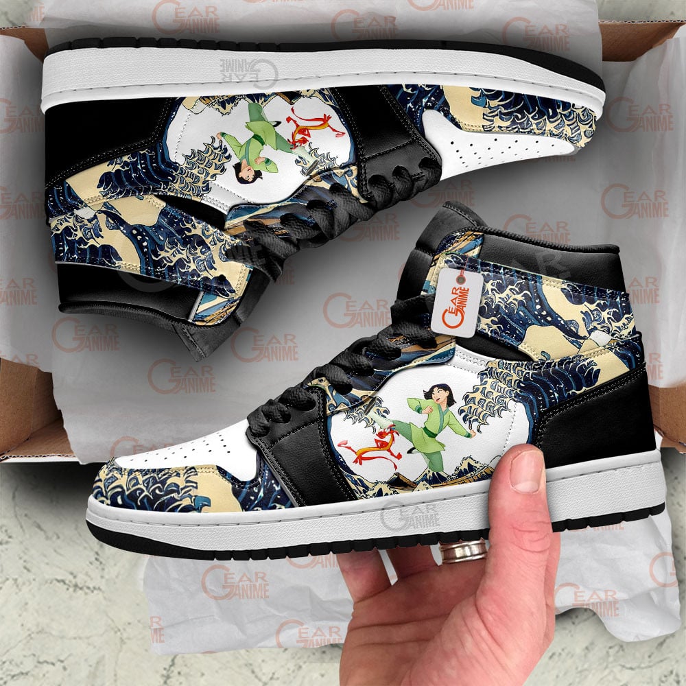 Mulan Great Wave J1s Sneakers - Image 2