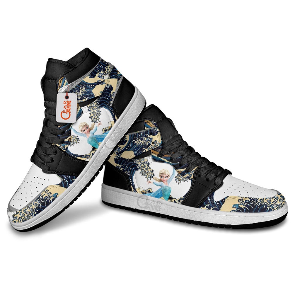 Elsa Kanagawa Great Wave J1s Sneakers - Image 4