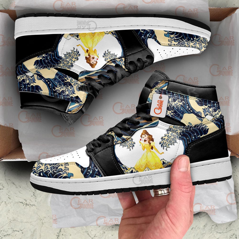 Belle Kanagawa Great Wave J1s Sneakers - Image 2