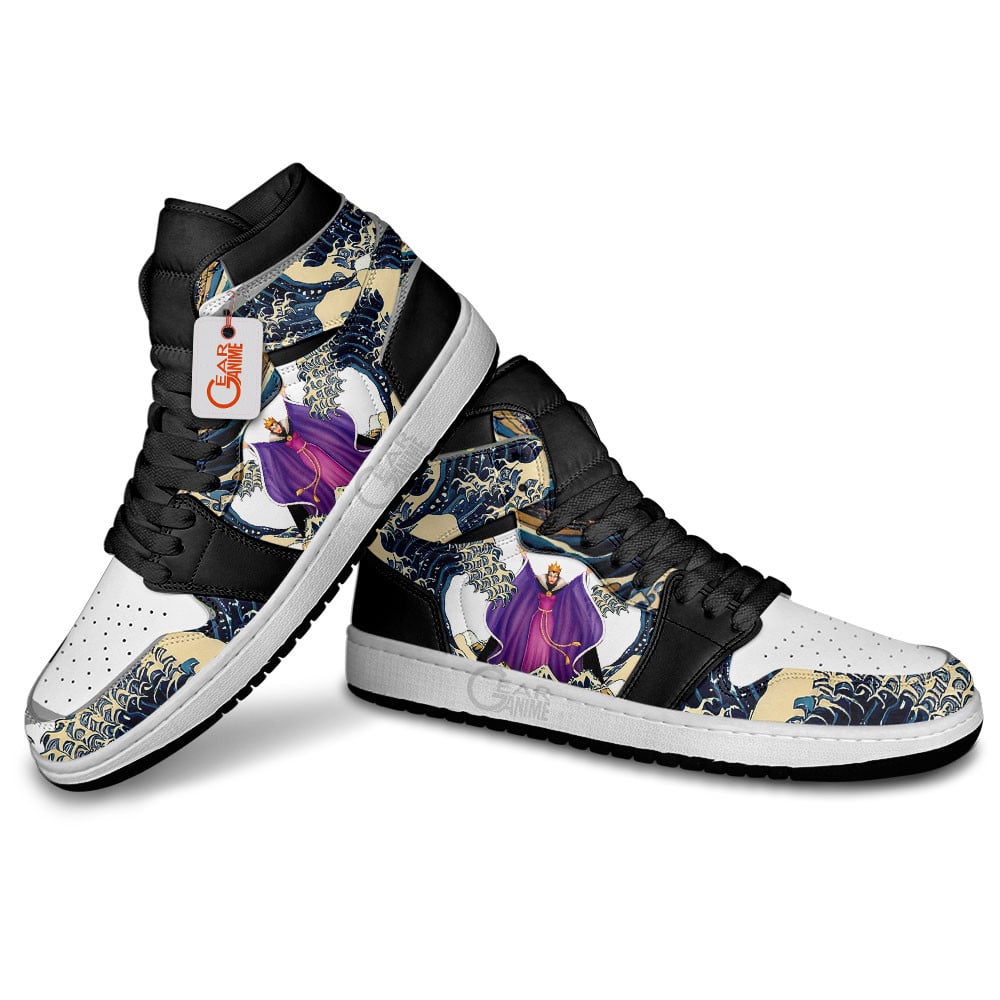 The Evil Queen Kanagawa Great Wave J1s Sneakers - Image 4