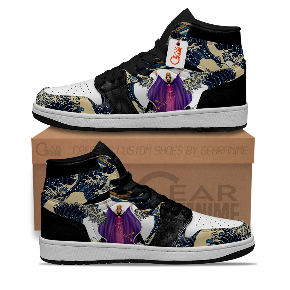 The Evil Queen Kanagawa Great Wave J1s Sneakers