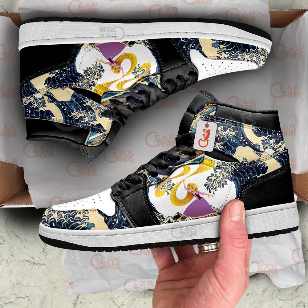 Rapunzel Great Wave J1s Sneakers - Image 2