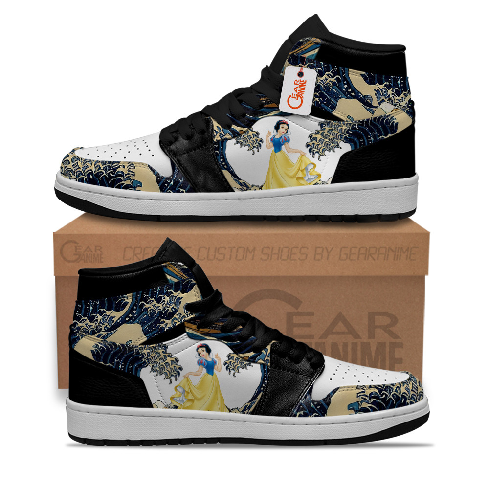 Snow White Kanagawa Great Wave J1s Sneakers
