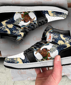 Alternative view of Maui Kanagawa Great Wave J1s Sneakers