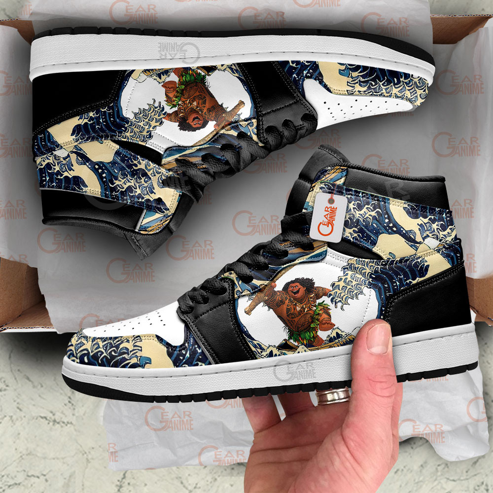 Maui Kanagawa Great Wave J1s Sneakers - Image 2