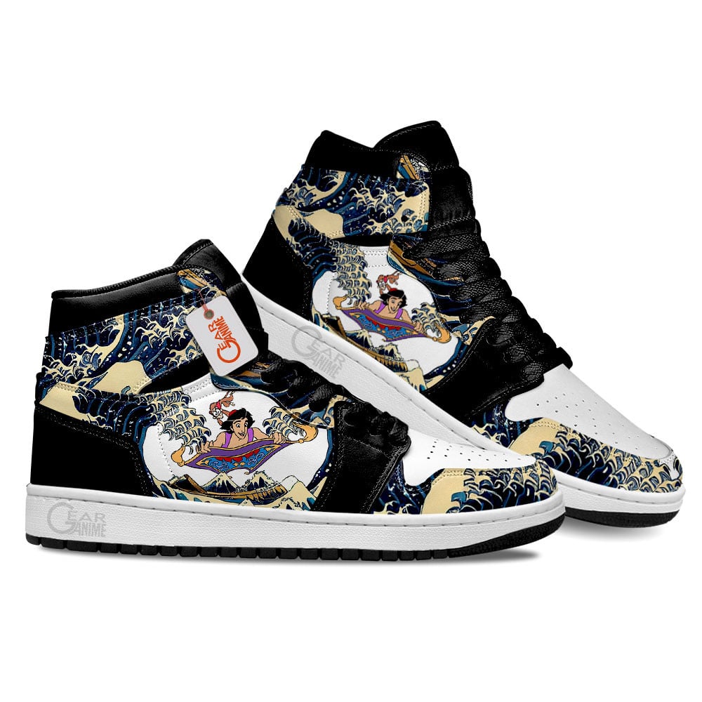 Aladdin Kanagawa Great Wave J1s Sneakers - Image 3