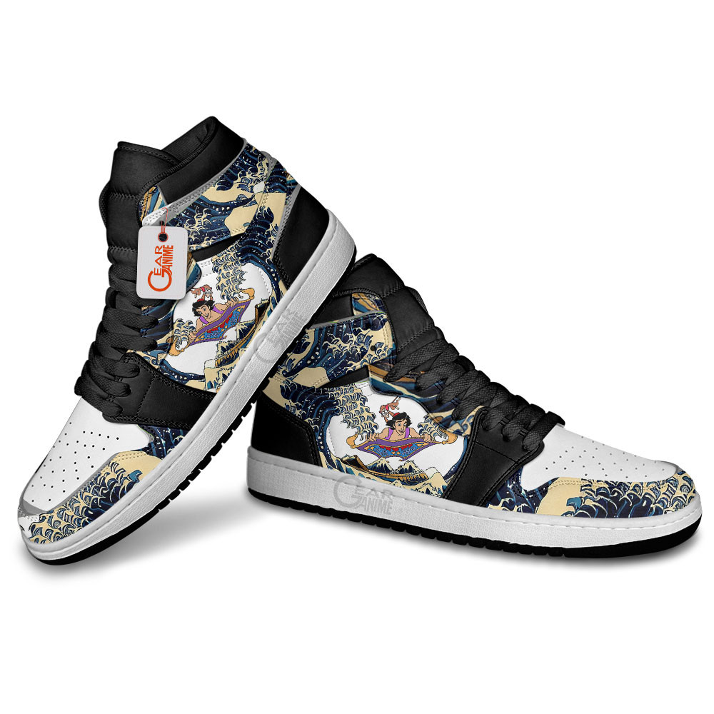 Aladdin Kanagawa Great Wave J1s Sneakers - Image 4