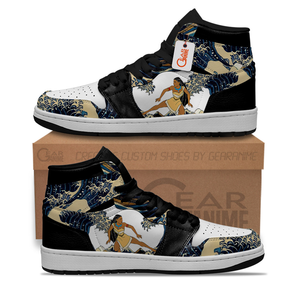 Pocahontas Kanagawa Great Wave J1s Sneakers