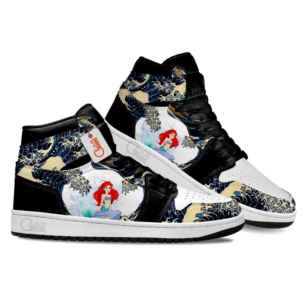 Ariel Kanagawa Great Wave J1s Sneakers - Image 3