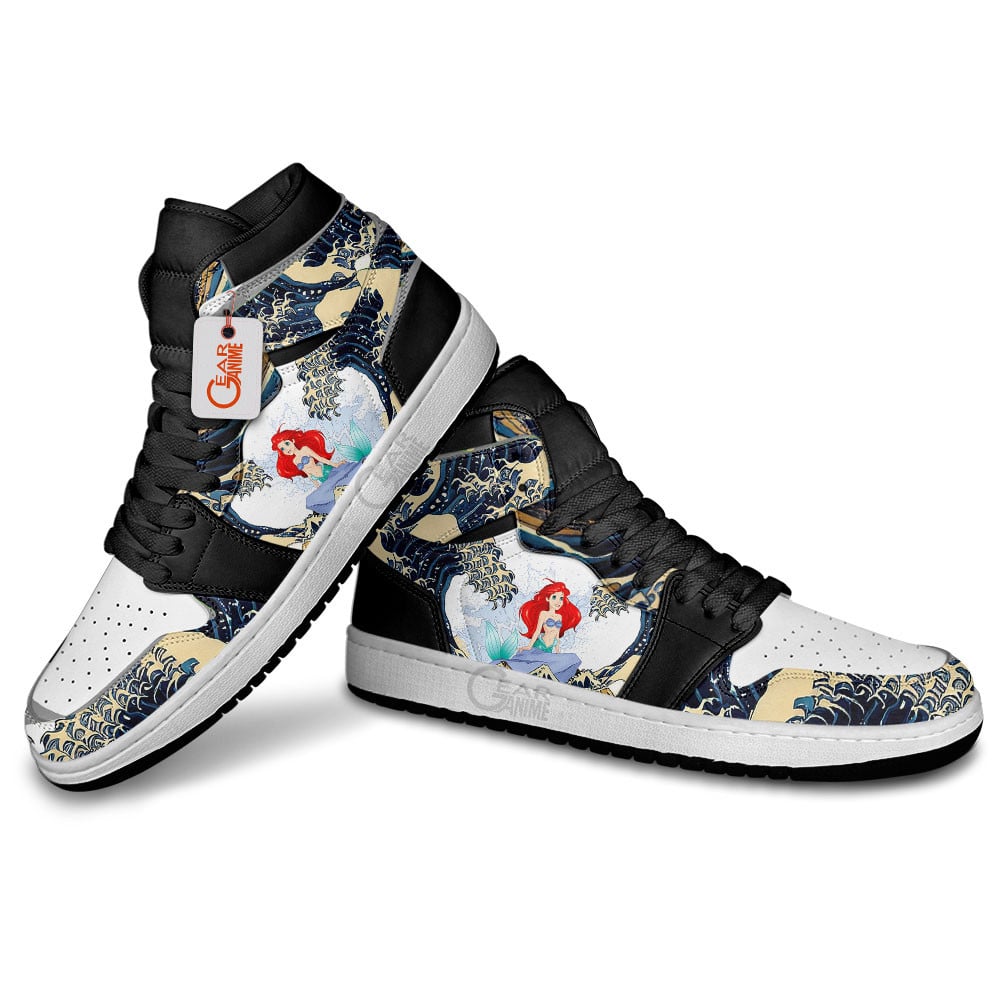 Ariel Kanagawa Great Wave J1s Sneakers - Image 4