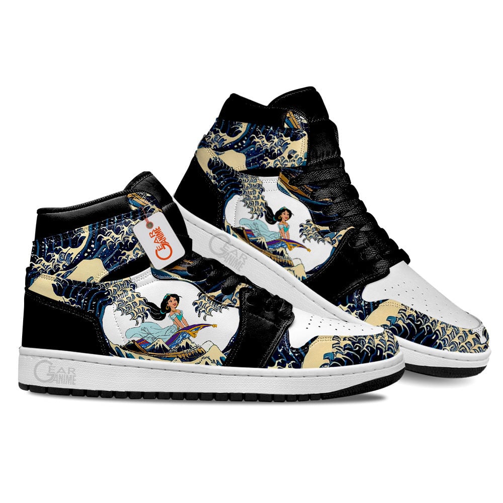Jasmine Kanagawa Great Wave J1s Sneakers - Image 3