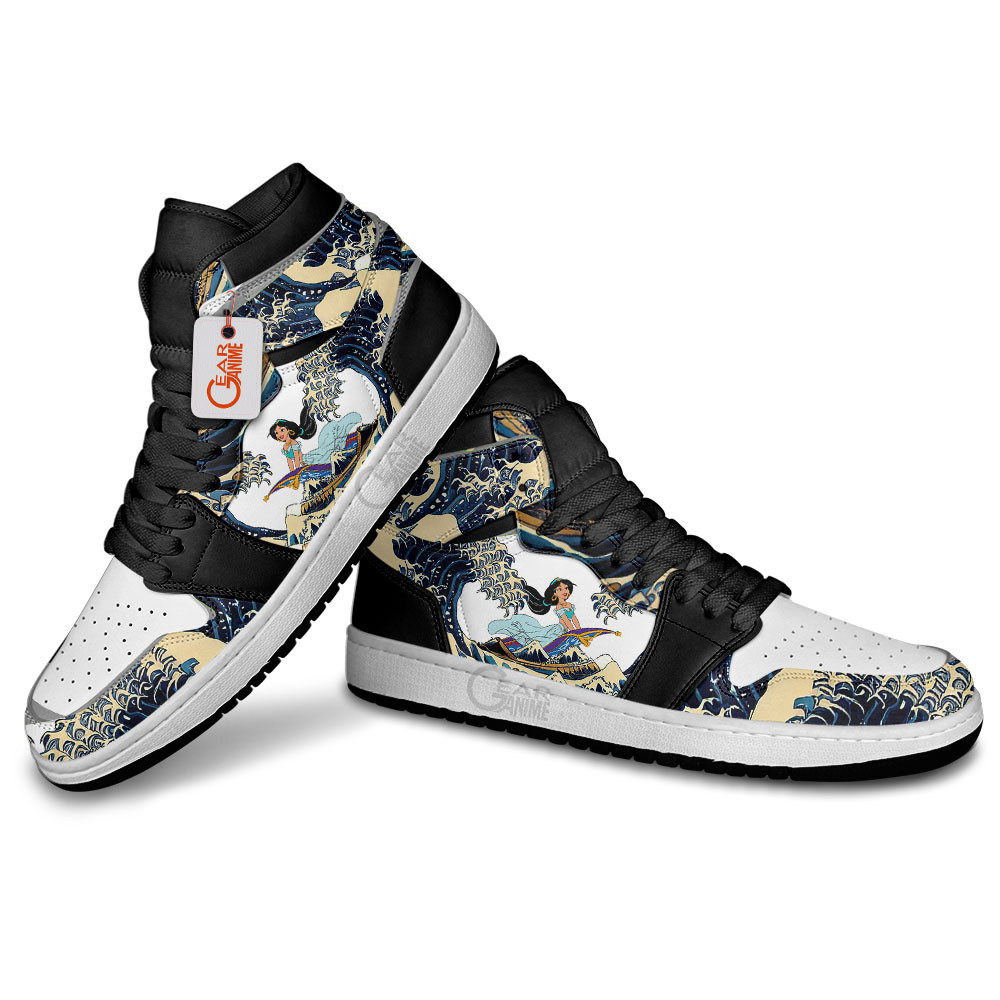 Jasmine Kanagawa Great Wave J1s Sneakers - Image 4