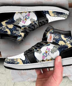 Alternative view of Daisy Duck Kanagawa Great Wave J1s Sneakers