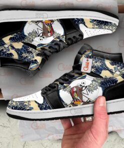 Alternative view of Jack and Sally Kanagawa Great Wave J1s Sneakers
