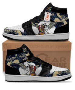 Jack and Sally Kanagawa Great Wave J1s Sneakers
