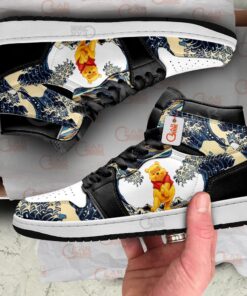 Alternative view of Pooh Kanagawa Great Wave J1s Sneakers