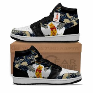 Pooh Kanagawa Great Wave J1s Sneakers