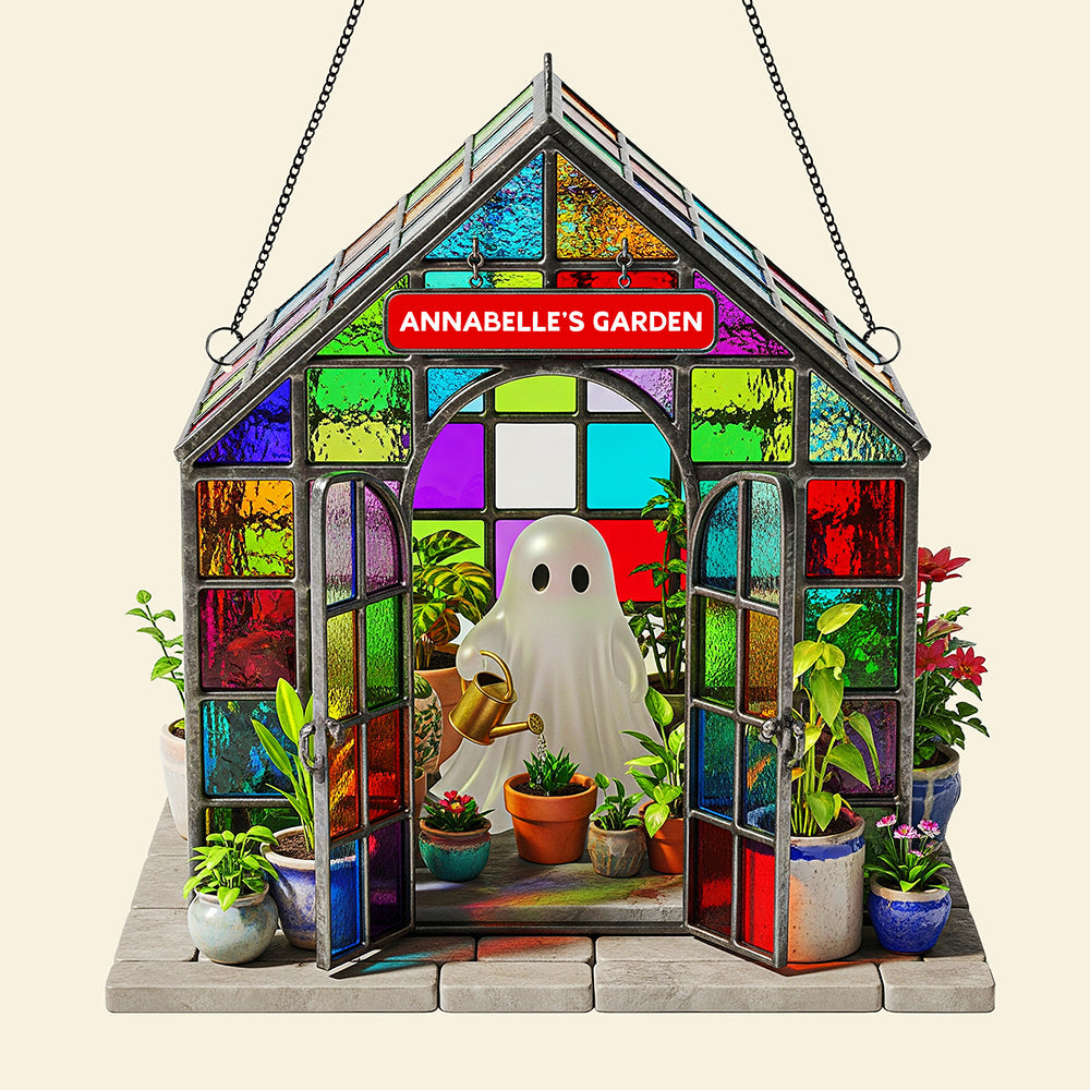 Ghost Garden House Suncatcher - Personalized Gifts For Loved Ones 02nata090825 - Image 4