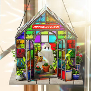 Ghost Garden House Suncatcher - Personalized Gifts For Loved Ones 02nata090825