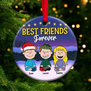 Gift For Friends, Personalized 04OHTN251023HH Ornament, Christmas Ceramic Ornament, Xmas Gifts