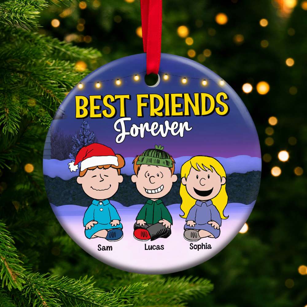 Gift For Friends, Personalized 04OHTN251023HH Ornament, Christmas Ceramic Ornament, Xmas Gifts
