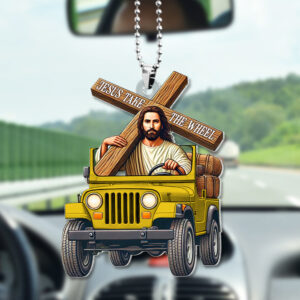 Alternative view of Gifts For Christian Car Ornament 05ohtn070125 Jesus Take The Wheel