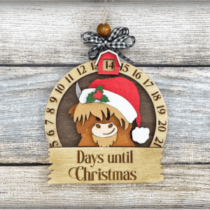 Gifts For Cow Lovers Christmas Ornament 49acxx280824 Highland Cow Countdown Days Until Christmas