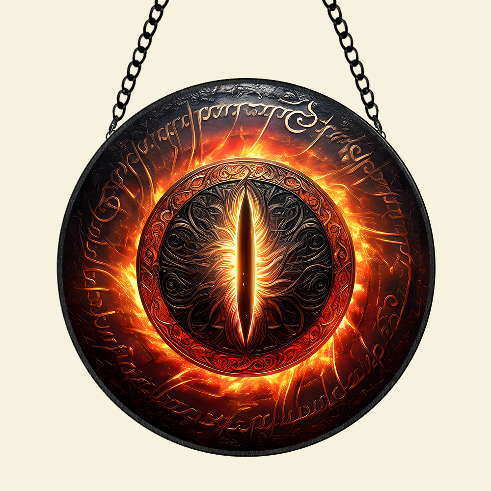 Gifts For Fantasy Novel Fans Stained Glass Ornament, Mysterious Fire Eye 03qhpu280824 - Image 8