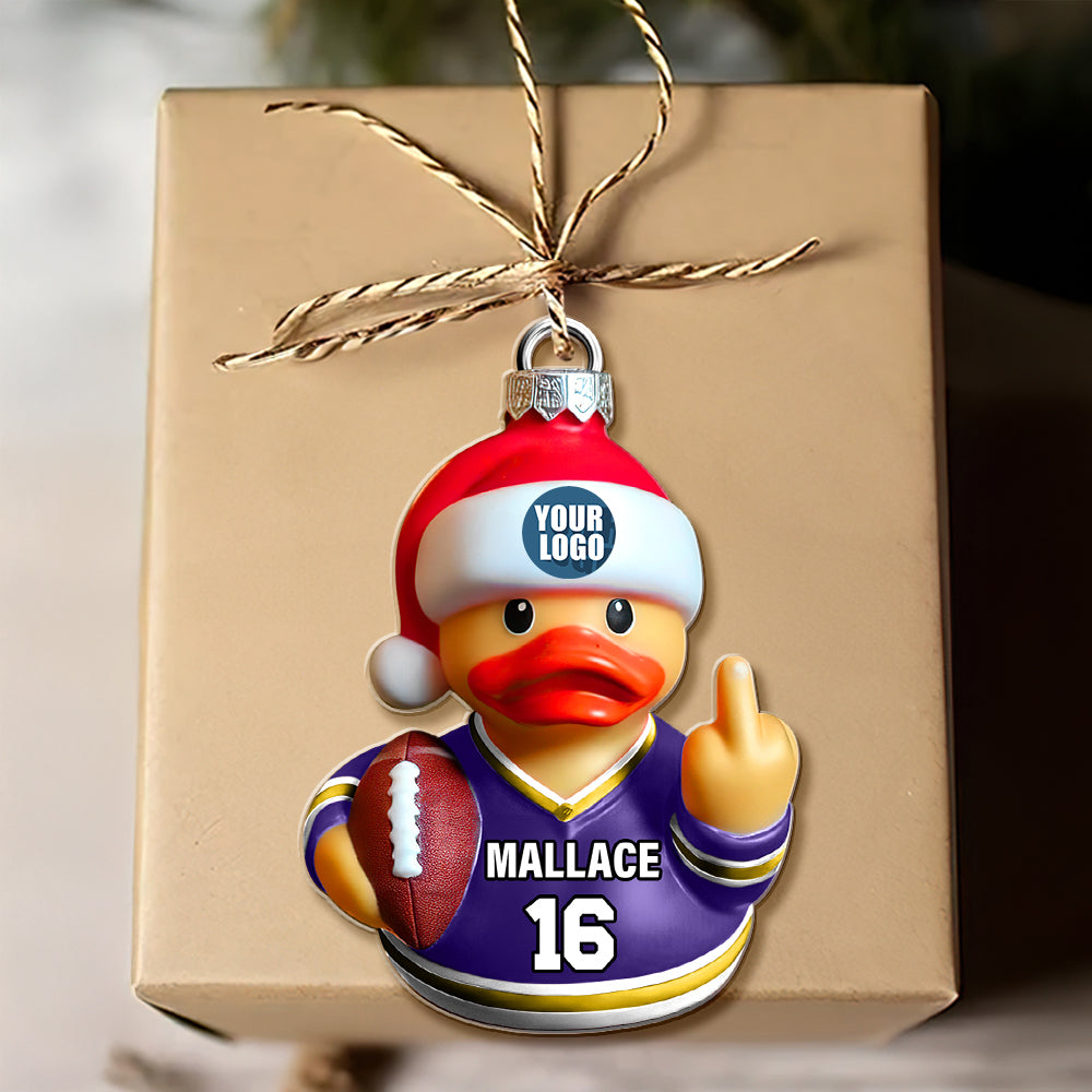 Gifts For Football Lovers Duck Christmas Ornament 02HUDT291124 - Image 3