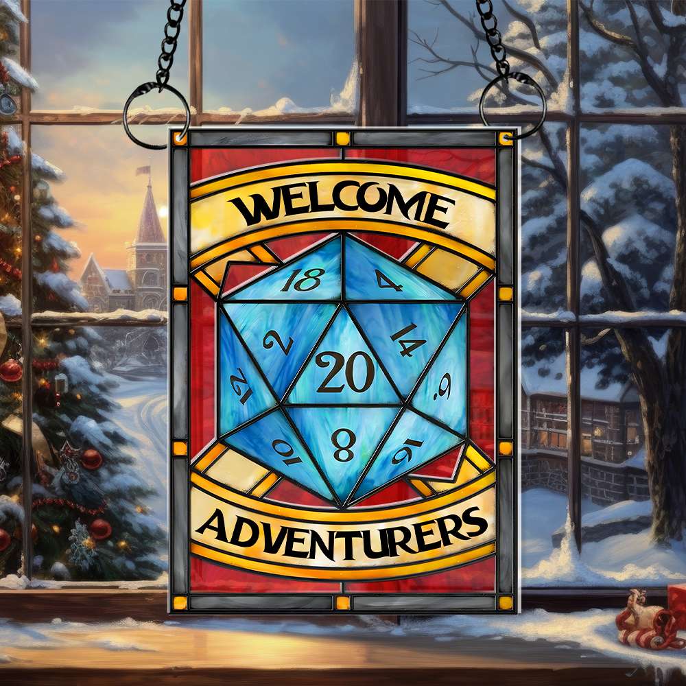 Gifts For Gamers, Welcome Adventures Suncatcher Ornament 02NAMH040924 - Image 3