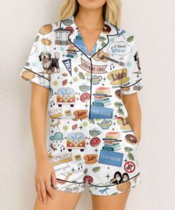Gilmore Girl Autumn Vibes Satin Pajamas