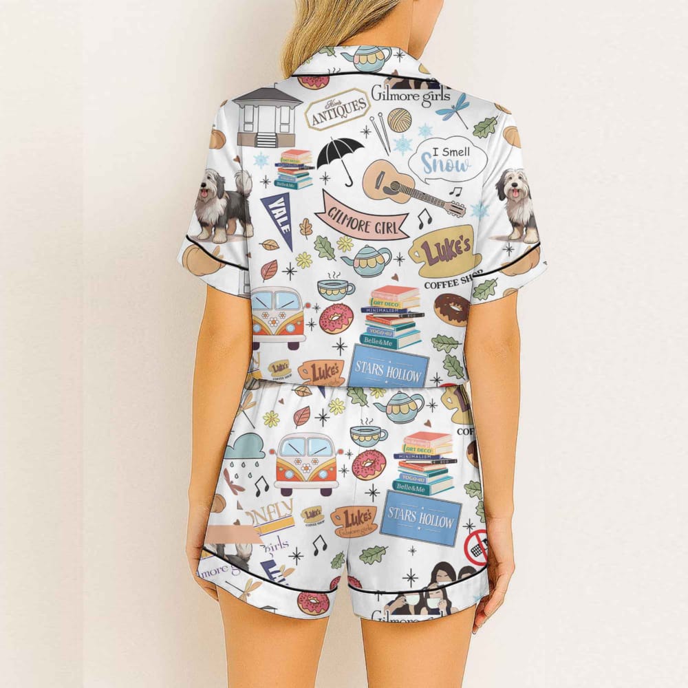Gilmore Girl Autumn Vibes Satin Pajamas - Image 2
