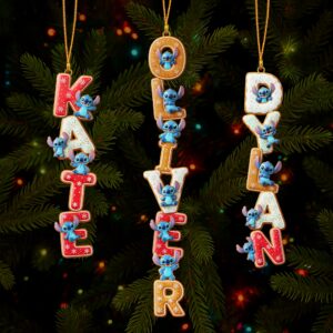 Alternative view of Gingerbread Custom Name Alphabet Ornament - Personalized Gift For Christmas 02NAQN251025