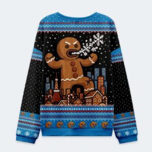 Alternative view of Gingerbread Monster Christmas Ugly Sweater