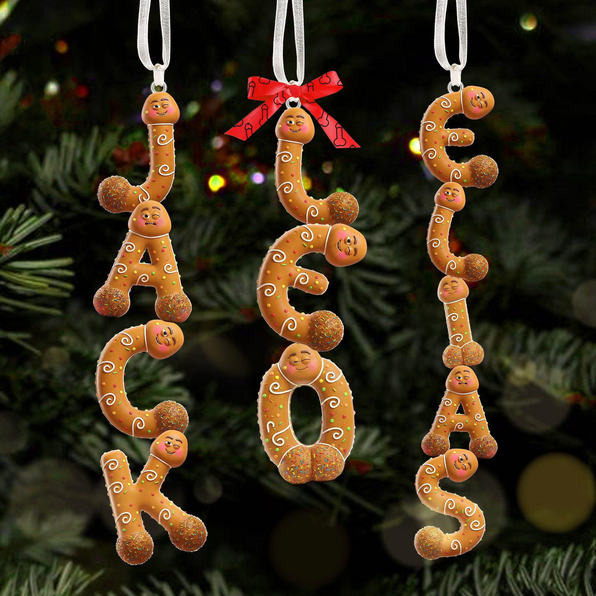 Gingerbread Ornament Tree Personalized Christmas Gifts 01TGMG271025