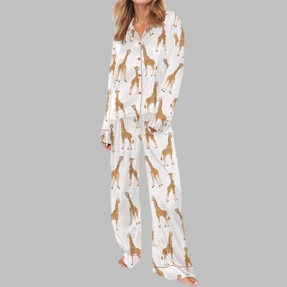 Giraffe Pajama Set For Women - Image 3