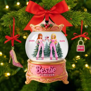 Girly Bestie Forever Ornament - Personalized Christmas Gifts For Besties 03OHLU140825