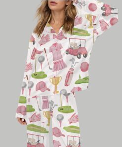 Girly Golf Satin Pajama Set